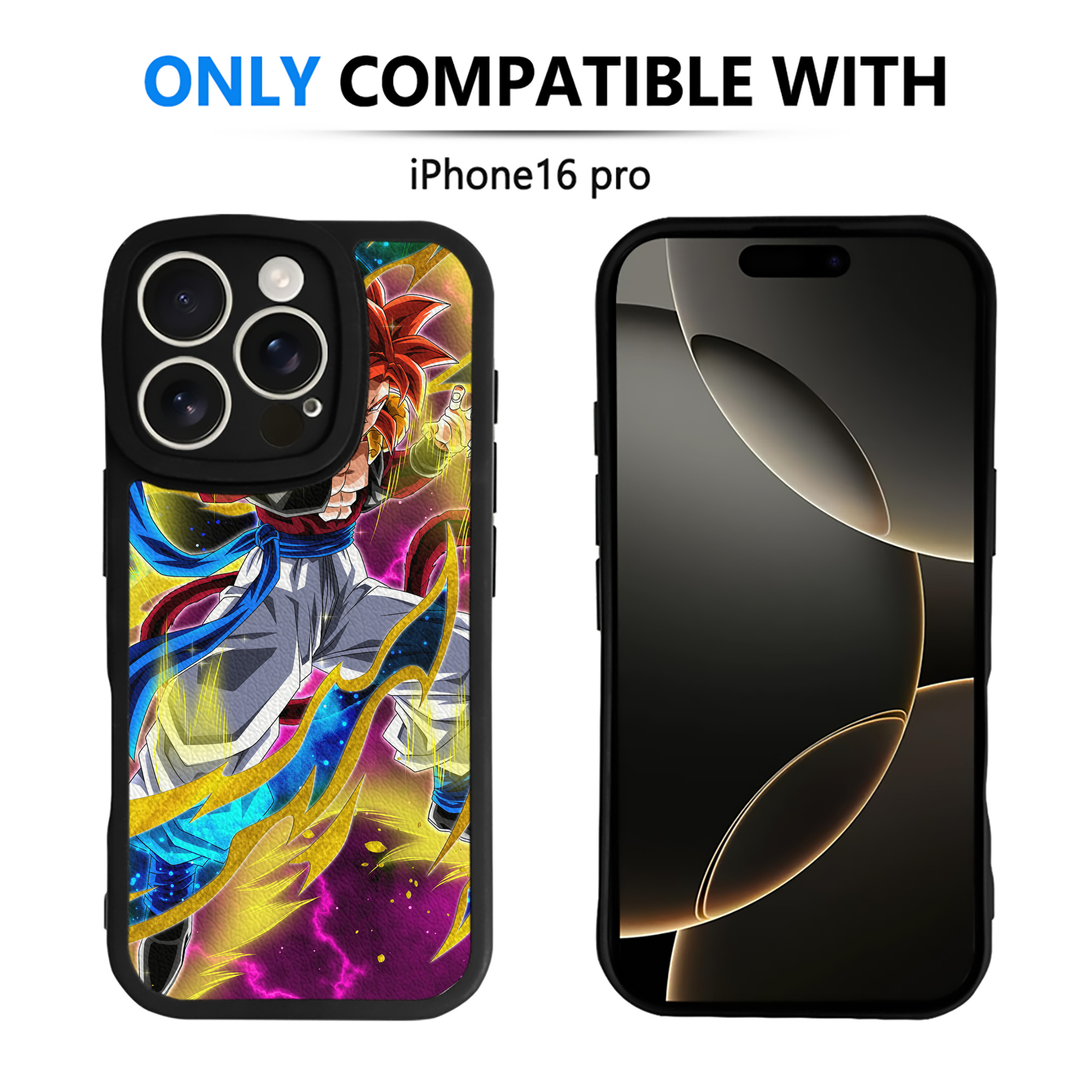 （画像用） ドラゴンボール DRAGON BALL 【iPhone 16シリーズ対応】シリコンスマホケース（レザー調） 材質：シリコン